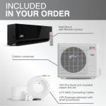 Cooper & Hunter 24,000 BTU Ductless Mini Split Air Conditioner & Heat Pump – 23.5 SEER2 – 230V Inverter – 16FT Installation Kit Included – Midnight Edition
