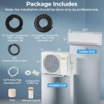 COSTWAY 12000 BTU Mini Split Air Conditioner & Heater, 115V WiFi Enabled 24 SEER2 Ductless Inverter AC Unit, Works w/Alexa, Cools Rooms Up to 750 Sq.Ft