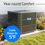 ACiQ 3 Ton 14.3 SEER2 Central Air Conditioner Split System & 21in Vertical Evaporator Cased Coil with Thermostat - R32 Single Stage | 36000 BTU AC Unit