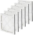 Amazon Basics 14x14x1 Air Filter, MERV 8 AC Furnace Filters, Allergy Control, Electrostatic, Air Cleaning, 6-Pack (Actual Size: 13.75" x 13.75" x 0.75")