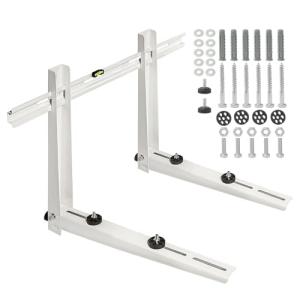 Mini Split Wall Mounting Bracket for Air Conditioner Heat Pump System Unit 9000-36000 BTU, Heavy Duty Foldable Support Bracket for for Ductless Mini Split, HVAC, Compressor