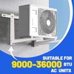Mini Split Wall Mounting Bracket for Air Conditioner Heat Pump System Unit 9000-36000 BTU, Heavy Duty Foldable Support Bracket for for Ductless Mini Split, HVAC, Compressor