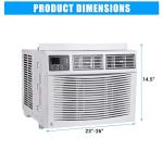 10000 Btu Window-Mounted Air Conditioner, Cools Up to 450 Sq Energy Saving Window AC Unit with Wi-Fi Connectivity,Quiet Operation, Perfect for Bedroom or Living Room
