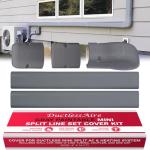 DuctlessAire Mini Split Line Set Cover Kit - Paintable Lineset Cover - Line Set Covers for Ductless Air Conditioner, Mini Split AC/Heating System, HVAC, Central AC Unit, Heat Pump (Gray, 4" x 14 ft.)