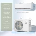 4 Zone 35000 BTU Mini Split Air Conditioner and Heat Pump, WiFi Enabled Ductless AC/Heating System with 4 Indoor Units (9K+9K+9K+18K BTU), 19 SEER2, 208-230V, Includes Pre-Charged Condenser