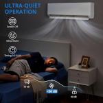 4 Zone 35000 BTU Mini Split Air Conditioner and Heat Pump, WiFi Enabled Ductless AC/Heating System with 4 Indoor Units (9K+9K+9K+18K BTU), 19 SEER2, 208-230V, Includes Pre-Charged Condenser