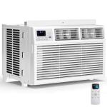 12,000 BTU Window Air Conditioner, 3-in-1 AC Unit with Dehumidifier for Large Room/Living Room Up to 550 Sq. Ft, Quiet & Energy Saving Window AC with Remote, 4 Fan Speeds, 24H Timer, Sleep Mode