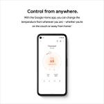 Google Nest Thermostat - Smart Thermostat for Home - Programmable Wifi Thermostat - Fog