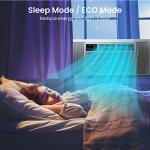 GarveeLife Window Air Conditioner 8000 BTU – Cools up to 550 Sq.Ft – 3 Fan Speeds, Dehumidifier, Quiet Operation, Auto-Restart, Self-Evaporation, 24H Timer, Sleep Mode, Optional WiFi & Remote – White