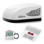 FOGATTI Ducted RV Air Conditioner 16000 BTU - Quiet Rooftop AC Unit, All-in-One Design, Ducted RV AC Unit White, Easy Install for Campers & Trailers, 115V White