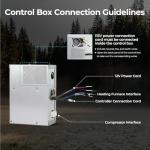 FOGATTI Ducted RV Air Conditioner 16000 BTU - Quiet Rooftop AC Unit, All-in-One Design, Ducted RV AC Unit White, Easy Install for Campers & Trailers, 115V White