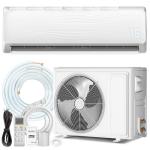 18000 BTU Mini Split AC/Heating System with Inverter, 19 SEER2 230V Energy Efficient Ductless Wall-Mounted Air Conditioner Unit Cools Rooms up to 750 Sq. Ft with Heat Pump & Installation Kits