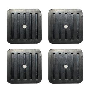 RecDec 4 Pack Mini Split Anti-Vibration Pads Wall Mounting Bracket Isolator Rubber Pad Damper Shock Absorbing Feet for Ductless Air Conditioner Heat Pump System Outdoor Condenser Unit A/C HVAC