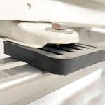 RecDec 4 Pack Mini Split Anti-Vibration Pads Wall Mounting Bracket Isolator Rubber Pad Damper Shock Absorbing Feet for Ductless Air Conditioner Heat Pump System Outdoor Condenser Unit A/C HVAC