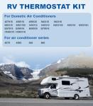 USTAR 3316230.000 RV Wall Thermostat Relay Box Heat/Cool Compatible with Dometic for RV Camper Conditioners 3316230.700 with Black Wall Thermostat 3316230.714