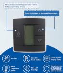 USTAR 3316230.000 RV Wall Thermostat Relay Box Heat/Cool Compatible with Dometic for RV Camper Conditioners 3316230.700 with Black Wall Thermostat 3316230.714