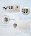 USTAR 3316230.000 RV Wall Thermostat Relay Box Heat/Cool Compatible with Dometic for RV Camper Conditioners 3316230.700 with Black Wall Thermostat 3316230.714