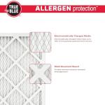 True Blue 15x20x1 MERV 11 Allergen Air Filter (4-Pack) | Electrostatic Pleated HVAC Furnace Air Filter | Replacement Filter for Home Use | Made in USA