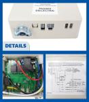 USTAR 3316230.000 RV Wall Thermostat Relay Box Heat/Cool Compatible with Dometic for RV Camper Conditioners 3316230.700 with Black Wall Thermostat 3316230.714