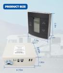 USTAR 3316230.000 RV Wall Thermostat Relay Box Heat/Cool Compatible with Dometic for RV Camper Conditioners 3316230.700 with Black Wall Thermostat 3316230.714