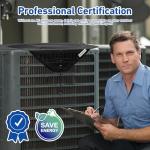 COVERTIFY Central Air Conditioner Covers for Outside 32'' X 32'', Mesh AC Covers for Outside Unit, Breathable AC Conditioning Condenser Compressor Cover - Top Universal Defener for All Season