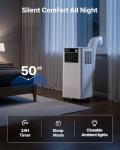 Temprium 10,000 BTU Portable Air Conditioner, Smart Portable AC Unit for rooms up to 450 sq. ft., 3-in-1 Standing Air Conditioner with Cool, Dry, Fan, Sleep Modes, 24H Timer, APP/Voice/Remote Control