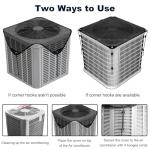 CHIAOJIHE 36" X 36" Ac Cover for Outside Unit, Universal Central Mesh Air Conditioner Cover for Outside, Ac Unit Covers Outdoor, With Four Hooks