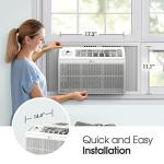 LG 5800 BTU Window Air Conditioners [2023 New] Remote Control Ultra-Quiet Compact-size Washable Filter Multi-Speed Fan Cools 260 Sq.Ft. Small Room AC Unit air conditioner Easy Install White LW6023R