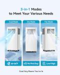 Feelfunn 14000 BTU Portable Air Conditioner, 3-in-1 Cools 750 Sq.Ft, Quiet AC with Fan & Dehumidifier, App/Remote Control, LED Display, 24H Timer, Window Kit, for Bedroom/Office/Dorms