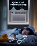 Electactic Window Air Conditioner, 8000 BTU Window AC Unit, Cool Rooms up to 350 Sq.Ft., 6-in-1 Modes,24H Timer, Energy Saving, Remote Control, Perfect for Bedroom, Apartment, Living Room, Office