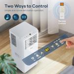 DuraComfort Portable Air Conditioners, 8,500 BTU(Ashrae) /5,100 BTU (SACC), Cooling,Dehumidifier,Fan Mode,Up to 200 Sq.Ft,Suitable for compact Rooms,White