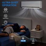 18000 BTU 19 SEER2 Mini Split AC Air Conditioner Heat Pump Inverter, 230V Ductless System, Cools Heats 1250 Sq.Ft, R32 Series with Installation Kits, White