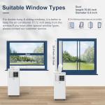 DuraComfort Portable Air Conditioners, 8,500 BTU(Ashrae) /5,100 BTU (SACC), Cooling,Dehumidifier,Fan Mode,Up to 200 Sq.Ft,Suitable for compact Rooms,White