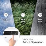 LG 18,000 BTU Dual Inverter Smart Window Air Conditioner, 230V, Cools 1,000 Sq. Ft. for Bedroom, Living Room, Apartment, Ultra Quiet Operation, Energy Star®, with LG ThinQ, Amazon Alexa & Hey Google