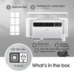 LG 18,000 BTU Dual Inverter Smart Window Air Conditioner, 230V, Cools 1,000 Sq. Ft. for Bedroom, Living Room, Apartment, Ultra Quiet Operation, Energy Star®, with LG ThinQ, Amazon Alexa & Hey Google