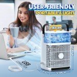Portable 600ML Evaporative AC Cooler & Humidifier