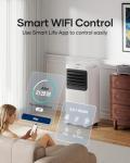 Portable Air Conditioner 12000 BTU 5 in 1 Wifi Smart, APP & Remote Control, Cooling Dehumidifier Fan Sleep Mode, 24H, Window Installation Kits Included, Large Indoor Room