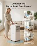 Feelfunn 8,000 BTU Portable Air Conditioner - Cools Up to 350 Sq. Ft., 5-in-1 Portable AC Unit for Rooms with Remote Control, Sleep Mode, 24H Timer, Air Conditioner for Bedroom, Dorm, Apartment