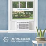 Keystone 12,000 BTU Window Air Conditioner and Dehumidifier, 115V, Window AC Units for Apartment, Living Room, Garage, and Medium Sized Rooms up to 550 Sq.Ft., Window Unit Air Conditioners with Remote