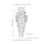 Sunicon Condensate Drain Pipe Check Valve, Central AC Air Conditioner Drain Hose Reflux Non Return One Way Non Return Check Valve for Central Air Conditioning Systems