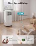 EUHOMY Portable Air Conditioners 12,000 BTU, 4-in-1 Portable Air Conditioner for Rooms Up to 550 Sq.Ft. with Cool, Fan, Dehumidifier, Sleep, Portable AC Unit with Remote & 24H Timer, Installation Kits
