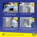 Blue Blaster AC Coil Cleaner Foam - Quart | Extreme Duty Formula for Outdoor AC Condenser Units | 3 to 1 Concentrate Makes 1 Gallon | HVAC Coil Cleaner Lifts Dirt and Grime from the Inside Out