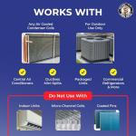 Blue Blaster AC Coil Cleaner Foam - Quart | Extreme Duty Formula for Outdoor AC Condenser Units | 3 to 1 Concentrate Makes 1 Gallon | HVAC Coil Cleaner Lifts Dirt and Grime from the Inside Out