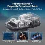 FOGATTI RV Air Conditioner 16K BTU, with Heat Pump and Cooling, with WiFi and Remote Control, Quiet AC, Rooftop AC Unit RV, Non-Ducted, White