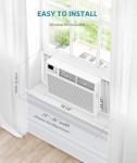 KISSAIR 8,000 BTU Window Air Conditioner Cools up to 350 Sq. ft, Ultra Quiet Window AC Unit with Remote Control, 4 in 1 Energy Saving Air Conditioner Window Unit, Sleep Mode, Easy to Install
