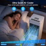 Portable Air Conditioners, 3-IN-1 Evaporative Air Cooler,Cooling Fans that Blow Cold Air with 60° Oscillation,9H Timer,3 Modes & 12 Speeds, 8 Ice Packs, Windowless Portable AC for Room,Bedroom,Office