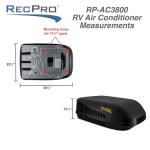 RecPro RV Air Conditioner 15K Ducted or Non-Ducted | Quiet AC | 110-120V | Heat Pump and Cooling | Easy Install | All-in-One Unit | For Camper, Fifth Wheel, Food Trucks (Ducted, White)