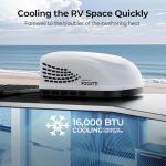 FOGATTI RV Air Conditioner InstaCool 16K BTU Ducted, Rooftop AC Unit RV, All in One Unit, Easy Install, Quiet AC, InstaCool (Ducted, White)