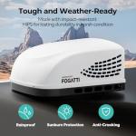 FOGATTI RV Air Conditioner InstaCool 16K BTU Ducted, Rooftop AC Unit RV, All in One Unit, Easy Install, Quiet AC, InstaCool (Ducted, White)