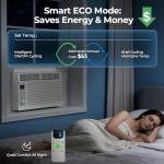 14,000 BTU Window Air Conditioner, 3-in-1 AC Unit with Dehumidifier for Large Room/Living Room Up to 700 Sq. Ft, Quiet & Energy Saving Window AC with Remote, 4 Fan Speeds, 24H Timer